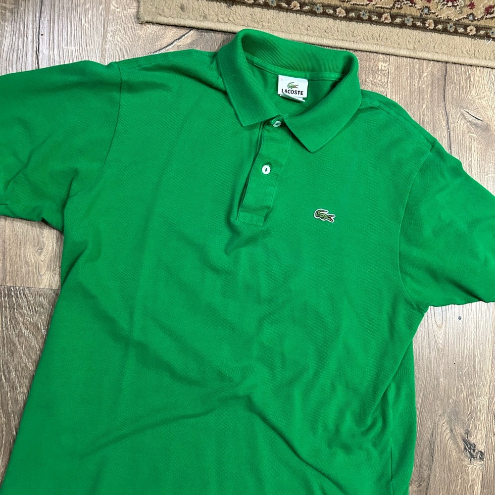 Lacoste Vibrant Green Polo Size 5